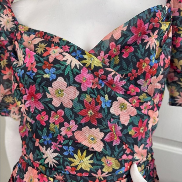 C/MEO Collective Red and Pink Long Sleeve Dress #332 - Picture 9 of 17